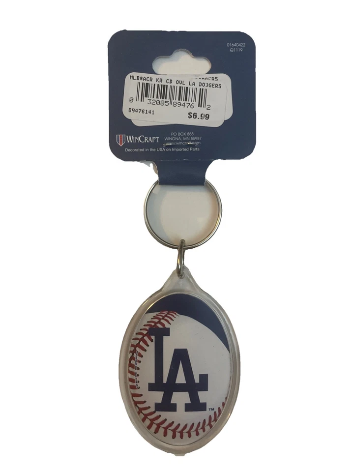 Los Angeles Dodgers Key Chain Double-Sided MLB Official NEW - Image 2 of 2