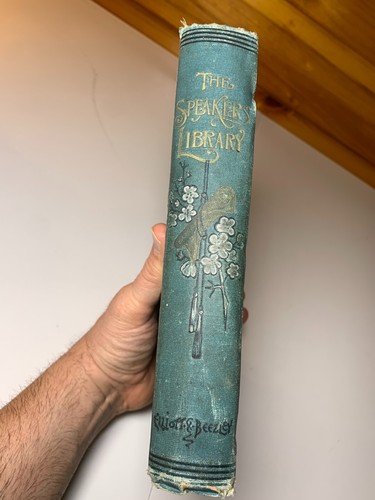 Antique Ornate Victorian Book Embossed Gilded Literary Gems Parlor Entertainment - Picture 3 of 24