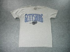 Vintage Skimmers Gettysburg Shirt Mens XL Fits L Gray Short Sleeve Made In USA
