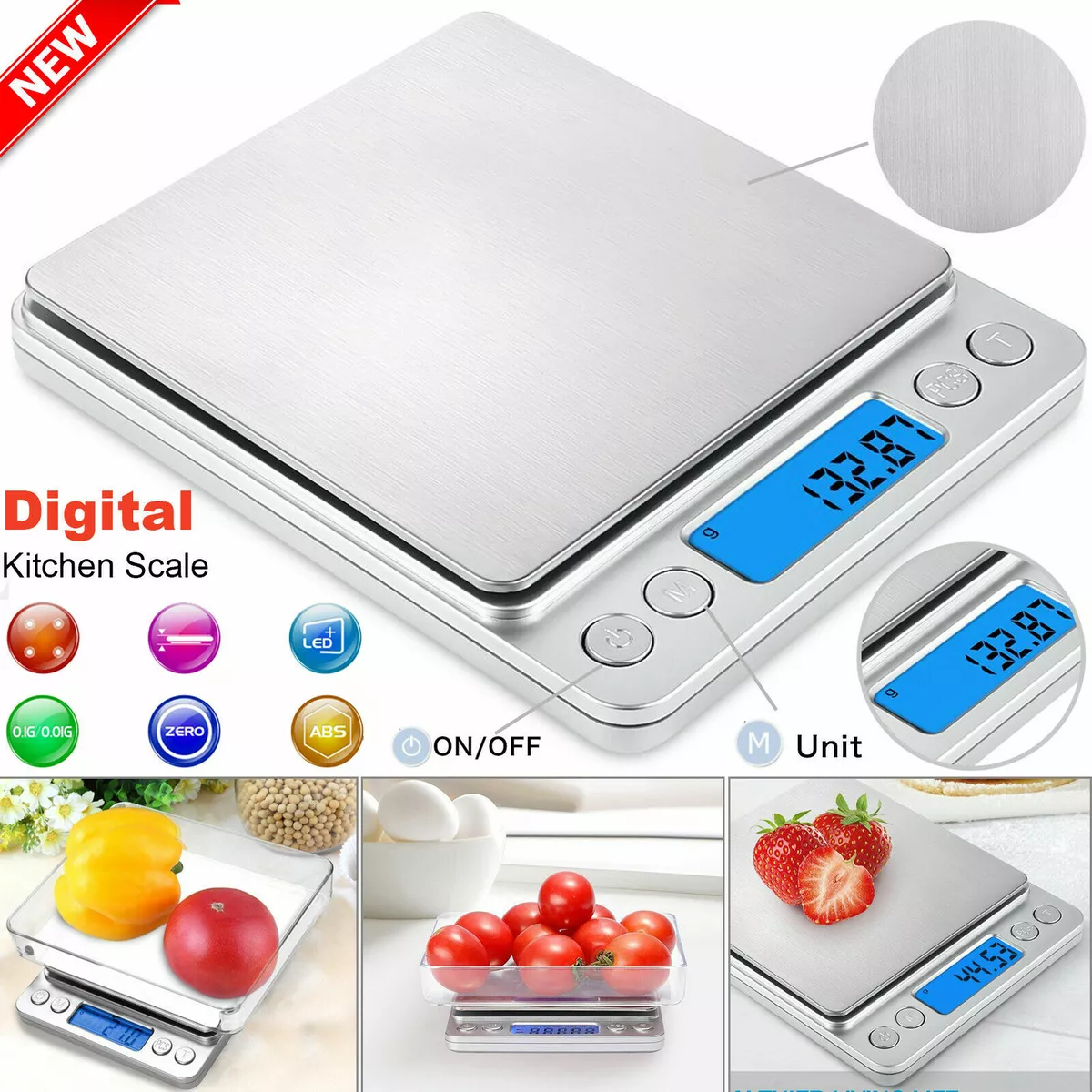 Electronic top kitchen scale