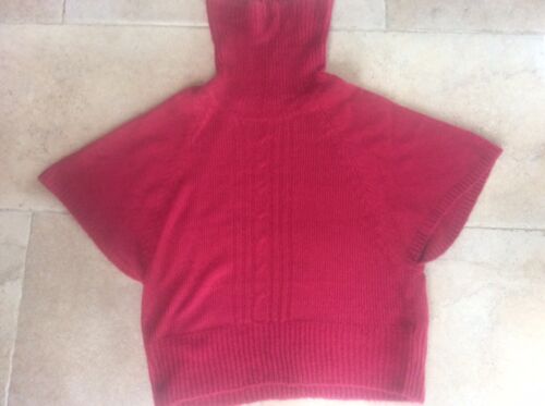 Damen F&F Größe 22 Übergr. Polar Rollausschnitt Pullover rot weinfarben - Bild 1 von 2