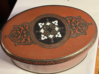 Vintage Action Ind Brazil Decorative Tin With Lid