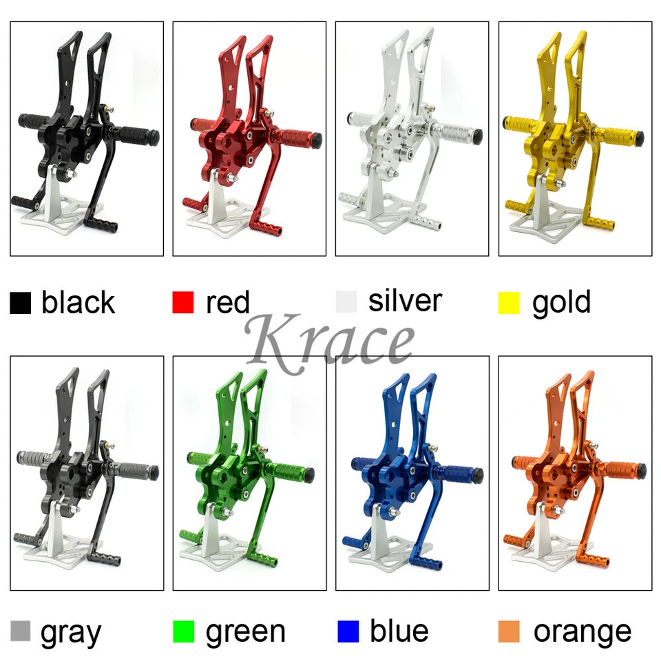 For Yamaha FZ1 FZ8 Fazer 2001-2003 2004 2005 CNC Rearset Footpegs Pedals Pegs - Изображение 3 из 4