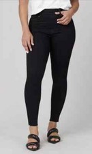  128 SPANX ANKLE SKINNY Clean BLACK pull-on Jeans Jeggings 20278Q Medium
