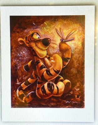 Disney Tigger and the Dragonfly Darren Wilson Art Print 16 x 20 