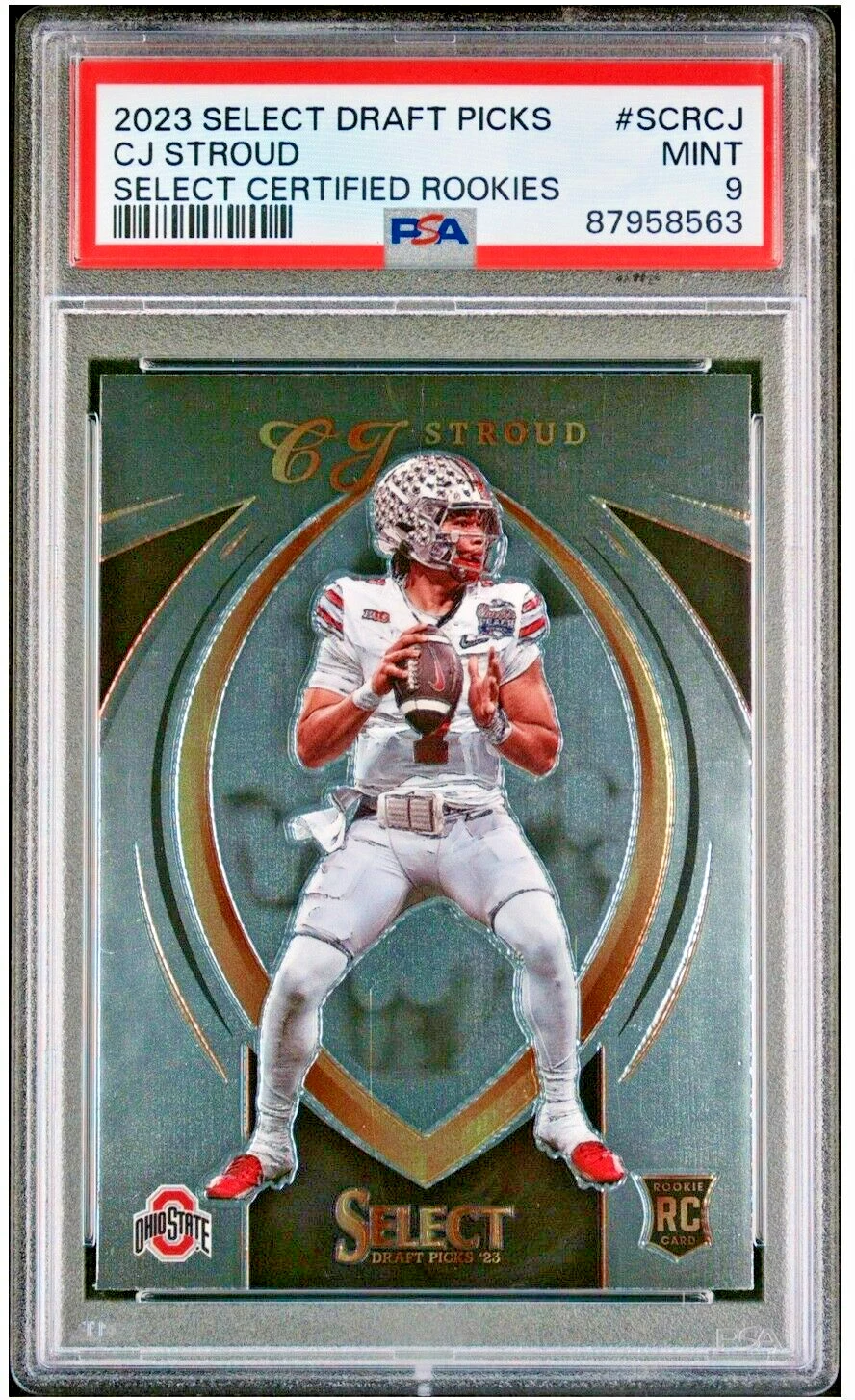 CJ Stroud Panini Select Draft Picks Select Certified Rookies #SCRCJ Base