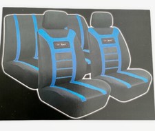 Autocare AC924 Mesh Racing Car Seat Covers Set - Blue