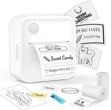 INVISEN Label Maker Machine Mini Label Printer Portable Thermal Printer