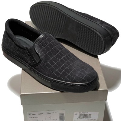 mens suede slip on trainers