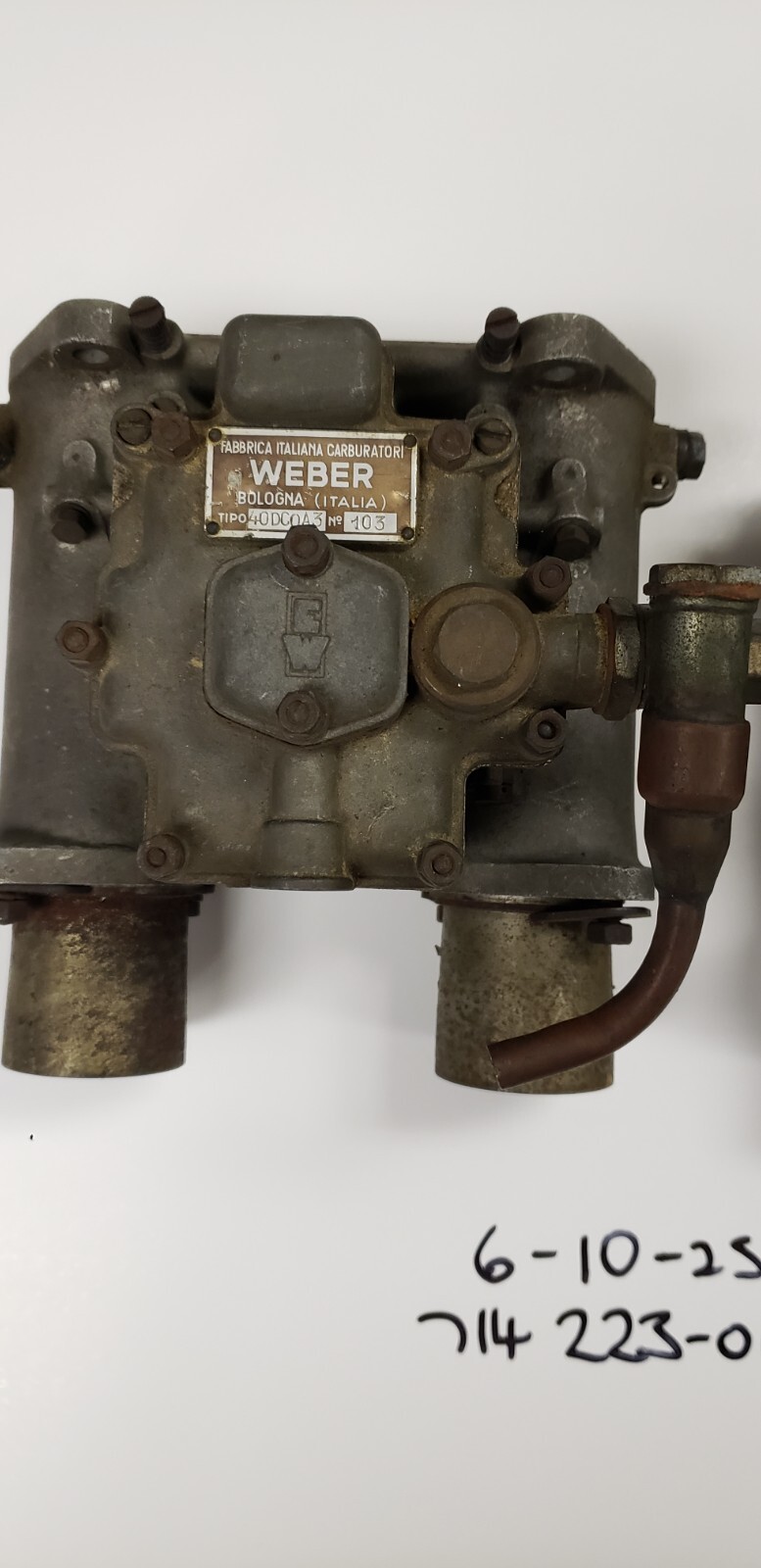 Ferrari Mondial 1953 LEFT, RIGHT Carburetor