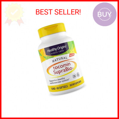Healthy Origins Tocomin SupraBio (Tocotrienols), 50 mg - Supports Heart Health &