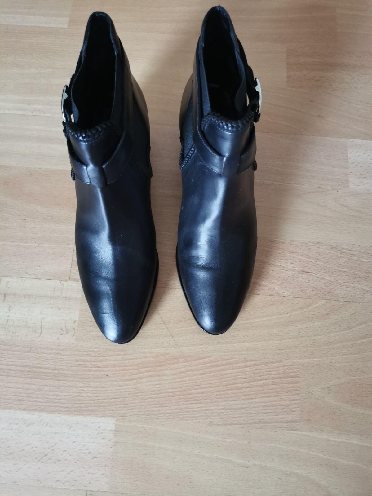 Women's Longchamp Black Leather Ankle Boots Size UK 7 image 8