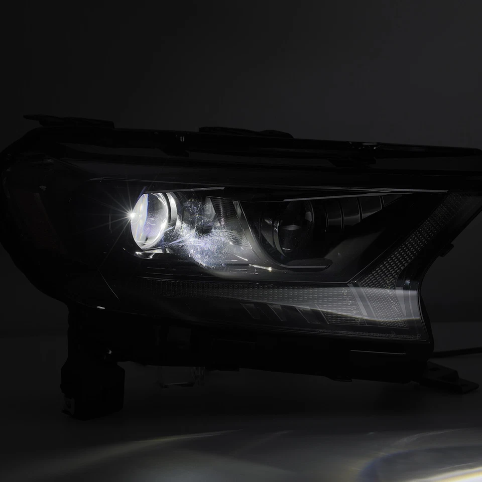 ALPHA BLACK PRO-SERIES PROJECTOR HEADLIGHTS FOR 2019-2021 FORD RANGER PAIR - Image 4 of 4