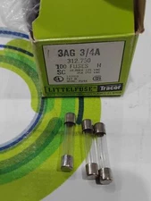 LITTLEFUSE 3AG 3/4A 312.750 FAST ACTING FUSE-100 PACK