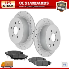 274mm Rear Drilled Rotors Ceramic Brake Pads for Forester Impreza XV Crosstrek