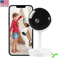 Indoor Security Camera 2K 2.4GHz WiFi Motion Detection Night Vision Baby Pet Cam