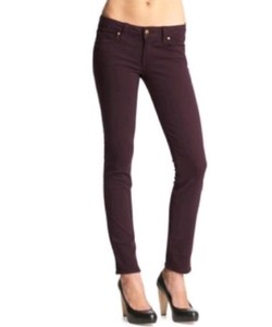 burgundy skinny pants