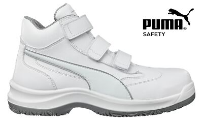 PUMA Sicherheitsschuhe ABSOLUTE Mid weiß S2 Küchenschuhe Arbeitsschuhe Klett