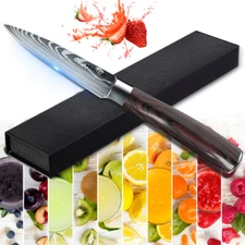 Stainless Steel Kitchen Knife Set Japanese Damascus Chef Knives Slicing Cleaver