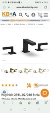 Phylrich Stria bathroom faucet (black)