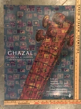 Vintage Poster Ghazal Birmingham Alabama Music AL. Club  Persian Art