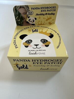 LOOK AT ME Panda HydroGel Eye Mask Eye Patch 30 Pairs 60 Patches Gold Korea