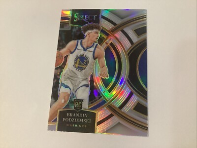 2023-24 Panini Select Brandon Podziemski Premier Silver Prizm Rookie GSW #104 d