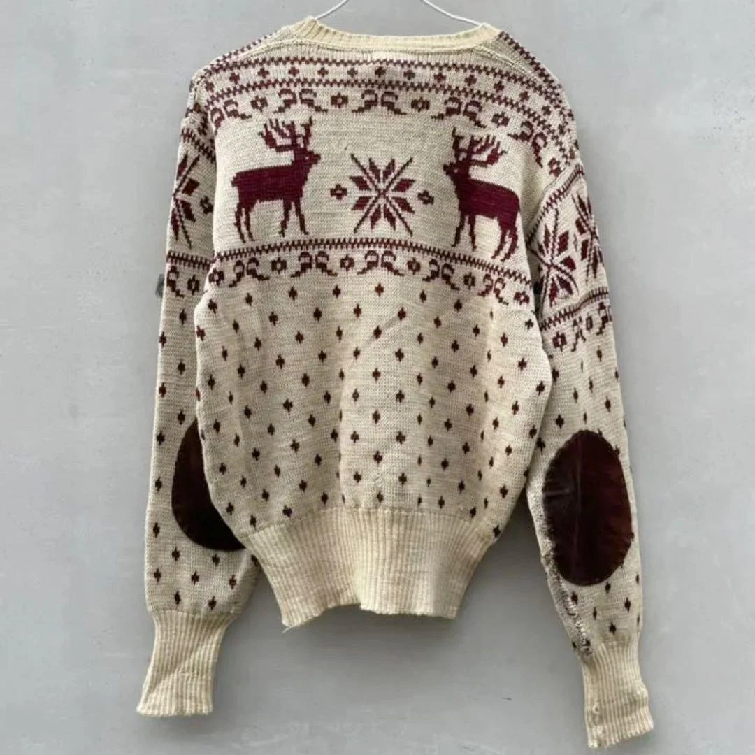 Jantzen Nordic Jacquard Sweater 1940s Size 40 Length 58cm Width