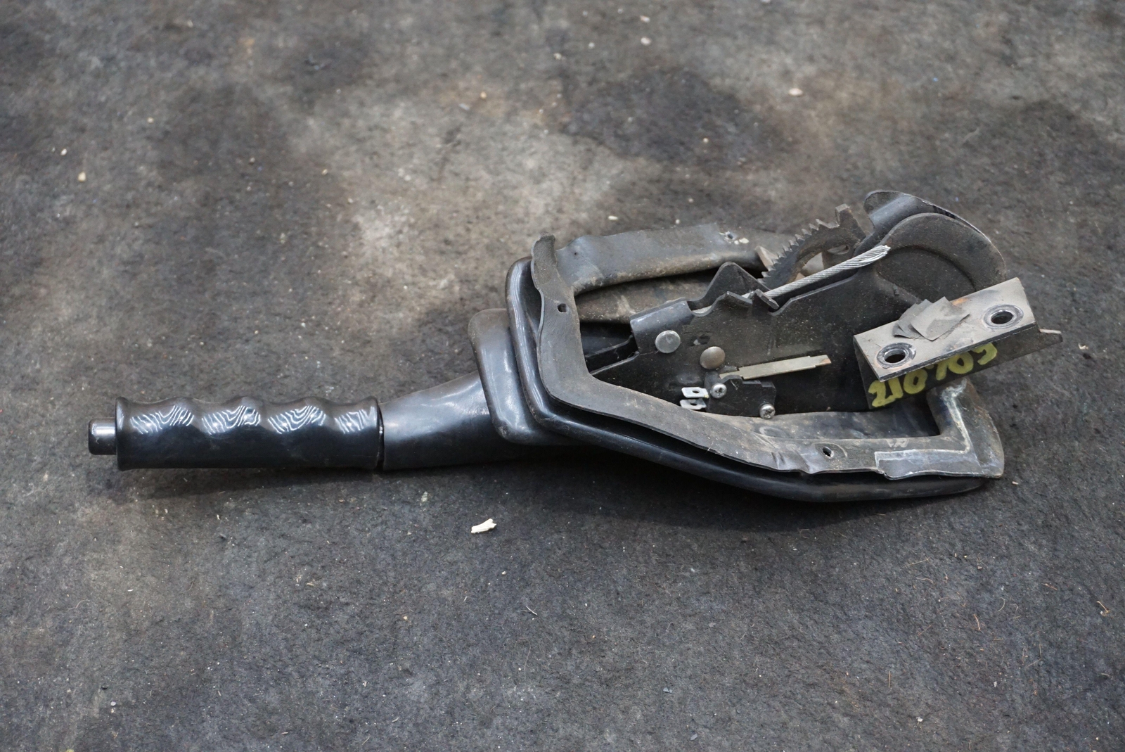 Emergency Brake Handle Lever Assembly Black OEM Lotus Elite Eclat 1975-82
