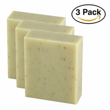 All Natural Vegan French Milled Almond Scented Soap Bar From Australia - 3 Pack