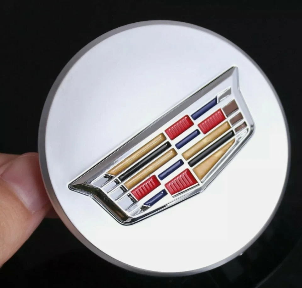 4 PIEZAS DE TAPA CENTRAL DE RUEDA ESCALADE ESV 2015-2020 CADILLAC COLOR ESCUDO LOGO 67mm Foto 2 de 3