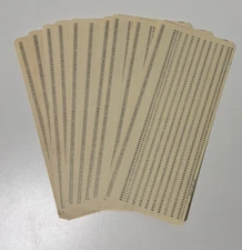 Vintage Computer Hollerith IBM Punch Card Lot of 10 NEW old Stock NOS OSP