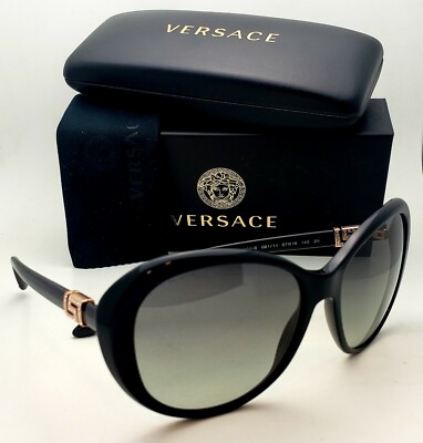 New VERSACE Sunglasses VE 4324-B GB1/11 57-16 Black & Gold  display picture 1