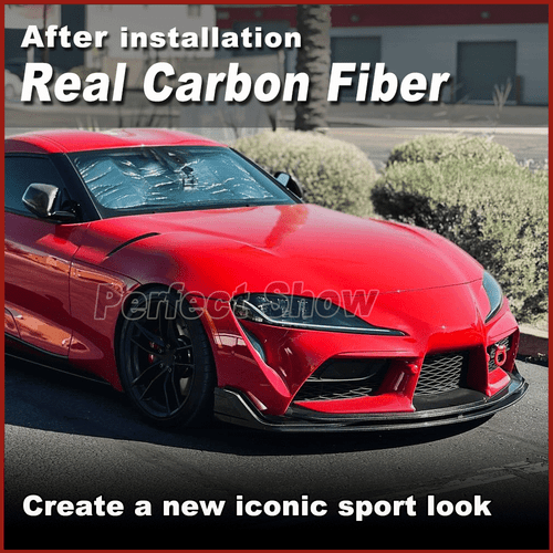 Carbon Frontspoiler Spoilerlippe Frontsplitter Passt für Toyota Supra A90 19-22 - Picture 5 of 12