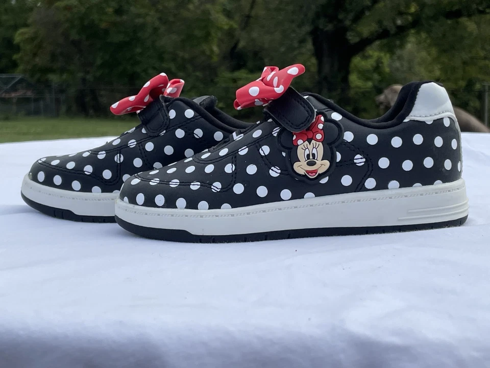Disney Jr Minnie Mouse Correa con Lazo Rojo Niños Zapatos Tenis Zapato Talla 12Y Foto 2 de 4