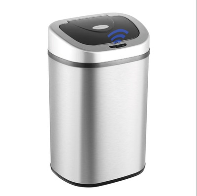 Nine Stars 21 Gallon Motion Sensor Trash Can Stainless Steel Soft Close Lid