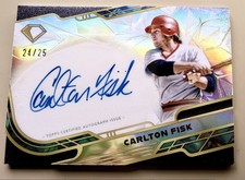 Topps Diamond Icons Chrome Auto Carlton Fisk /25 Red Sox 2025