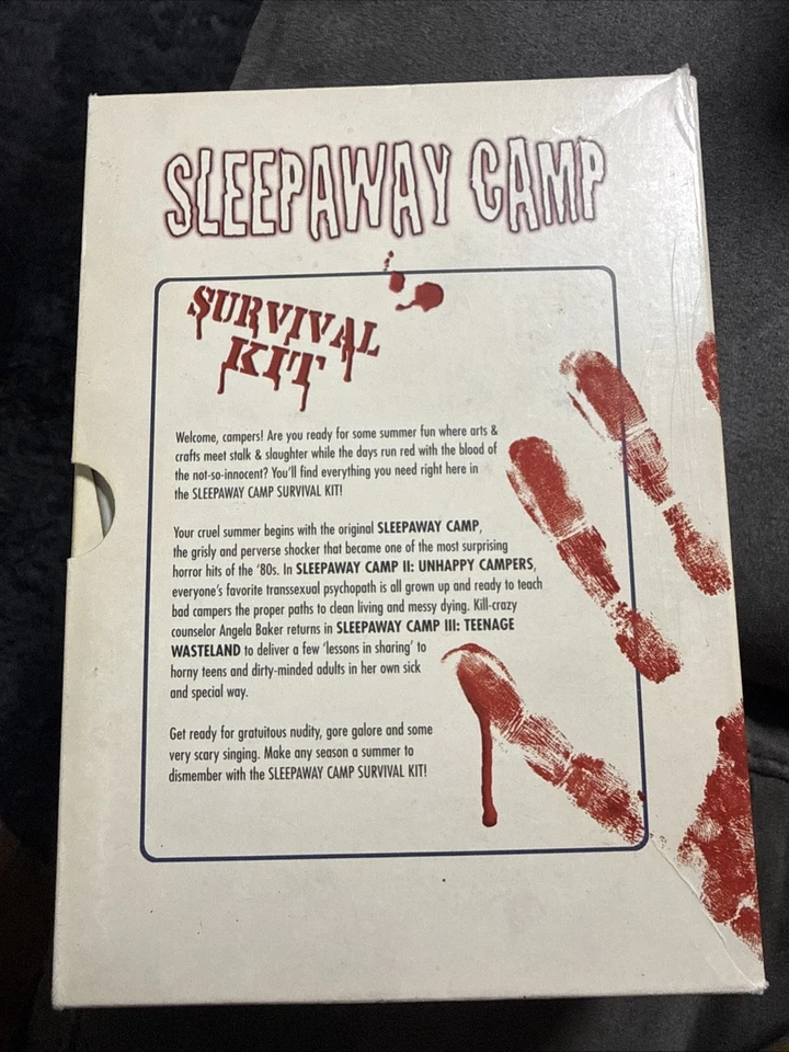 Sleepaway Camp Survival Kit 2002 3-Disc DVD Box Set Part 1, 2 & 3 Rare - Image 2 of 3