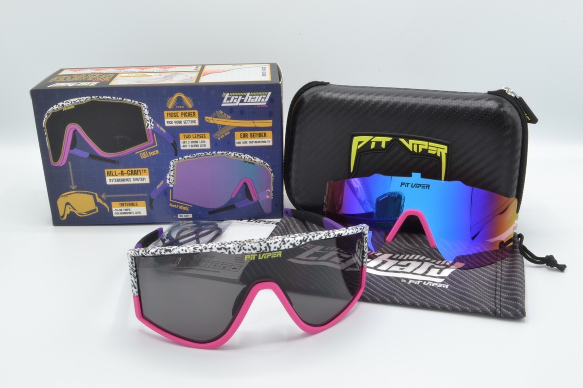 PIT VIPER Try-Hard Sunglasses - Extra Lens NEW / AUTHENTIC in Box