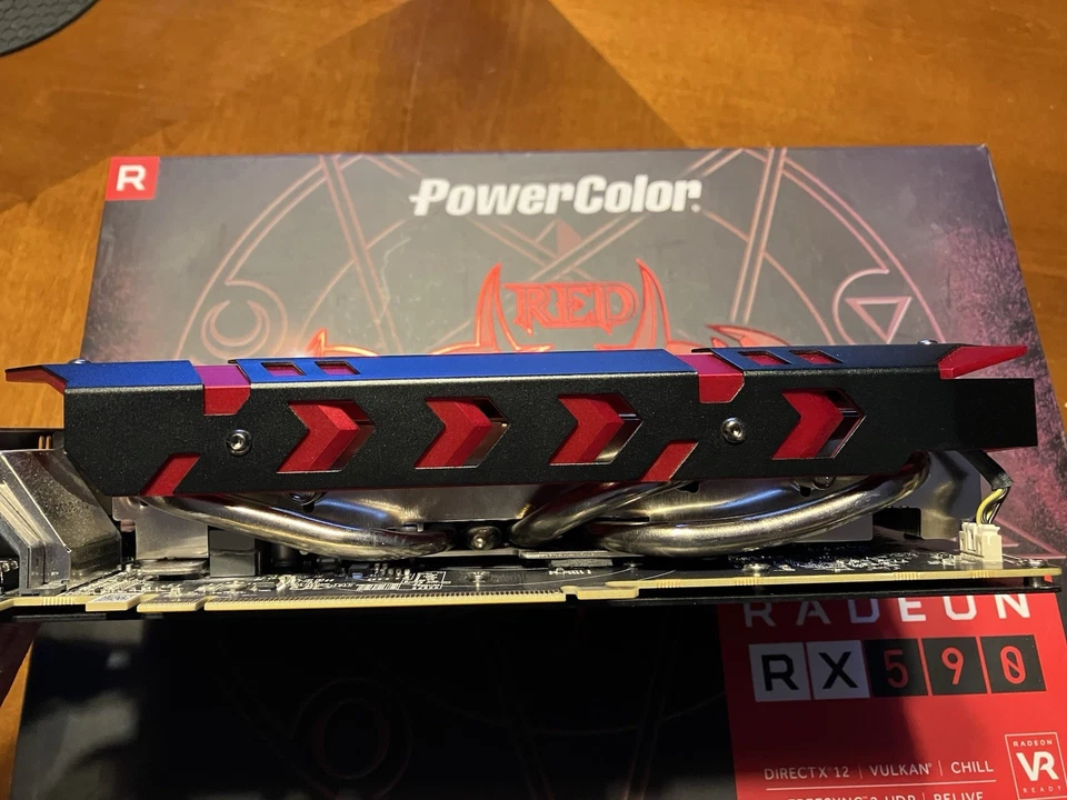PowerColor RED DEVIL Radeon RX 590 OC 8GB DDR5 HDMI DVI Graphics GPU AMD - Image 3 of 4