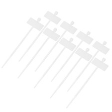 250 Pcs 4" Self-Locking Marker Cable Zip Ties White Nylon Labels Zip Tie Wraps