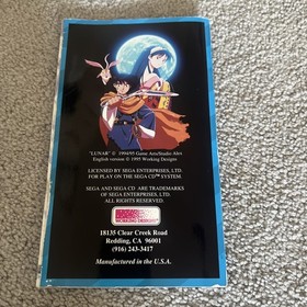 Sega CD Lunar Eternal Blue Manual Only - w/ Registration Card Authentic 