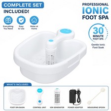 Ionic Detox Foot Bath Cleanse Spa Ion Kit Machine W/Tub Basin Array For Home