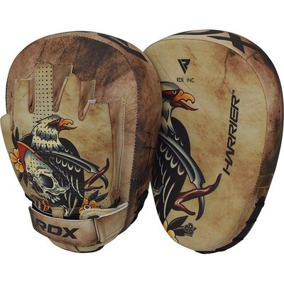 RDX Fokus-Pads T14 Harrier Tattoo | Handpratzen Leder | MMA Muay Thai Kickboxen