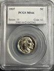 1937 5c Buffalo Nickel - PCGS MS66-Stunning!