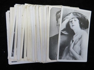 (47) c. 1920 Actor Actress Silent Film Star Trading Cards
