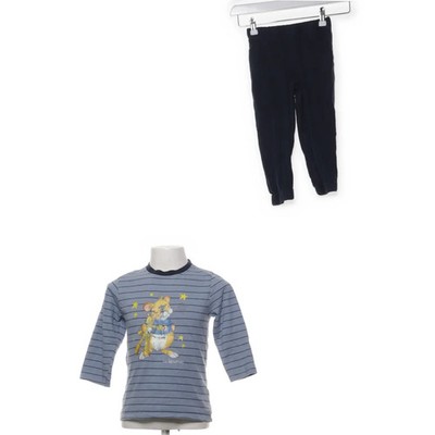 Leo Lausemaus, Pyjama, Größe: 98/104, Baumwolle, Blau/Schwarz #Gff