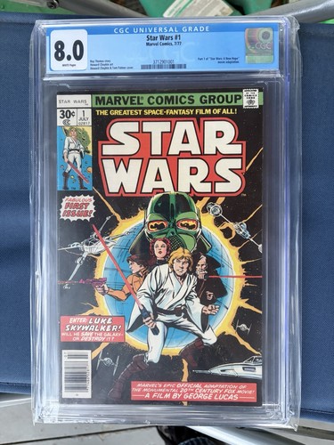Star Wars #1 – Marvel Comics (1977) CGC 8.0 White Pages - Key Issue - High Grade