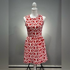 CLEARANCE! Copper Jude Connally Ikat Print Fit & Flare Dress Size S EUC