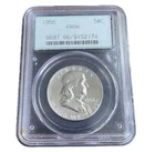 1956 Type 2 Proof Silver Franklin Half Dollar PCGS Graded PR 66 Vintage Slab